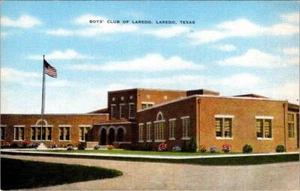 Laredo, TX Texas   BOYS CLUB OF LAREDO   ca1940's Kropp Linen Postcard - Picture 1 of 2