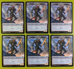 6 Construct Token Kamigawa: Neon Dynasty Magic the Gathering MTG 6 - Picture 1 of 1