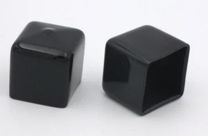 3/4" .75" Cuadrado Flexible Vinilo Tapa Negro Tubo Poste PVC 4 8 50 Paquete - Imagen 1 de 1