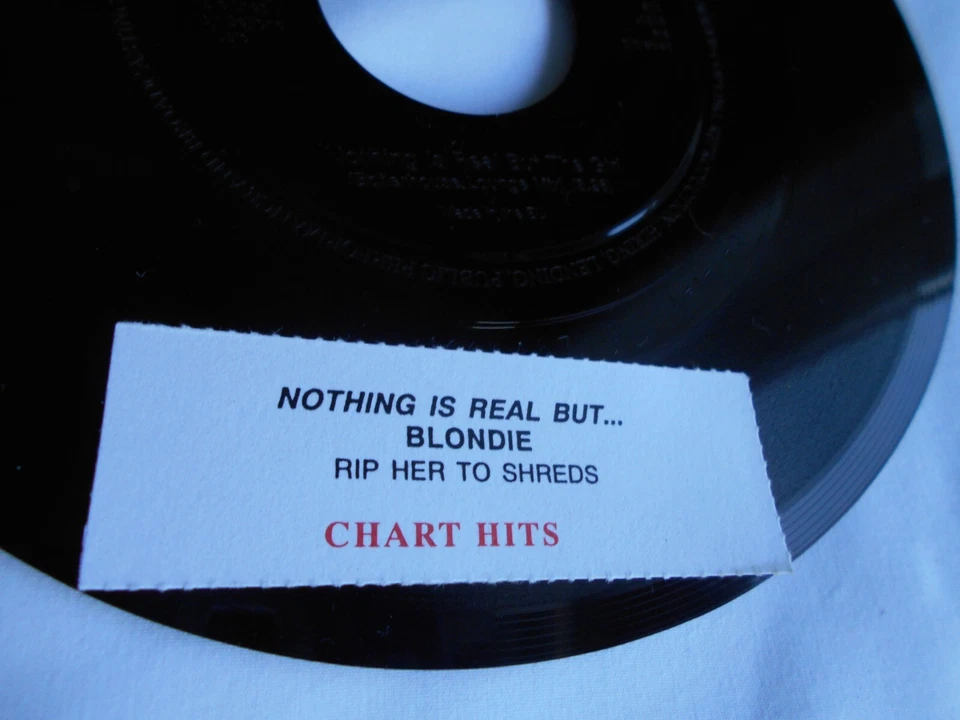 Blondie Nothing is real but the Girl Mint-7" Jukebox Promo Rare Rip Her 2 Shreds - Image 1 of 4