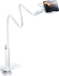 Adjustable Gooseneck Phone Holder for 4-7'' Devices, Non-Slip Base - Picture 1 of 7
