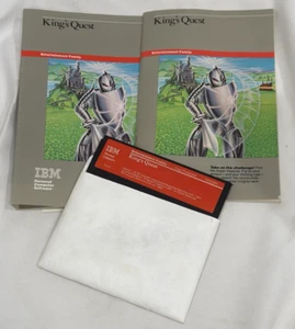 IBM King's Quest Original 1984 Vintage PC Jr 5 1/4" Floppy Disk Game, Manual - Picture 1 of 6