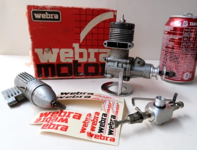 RC Vintage Model Engine Webra 40 Black Head 6.5ccm Engine Old Made in Germany - Image 1 of 4