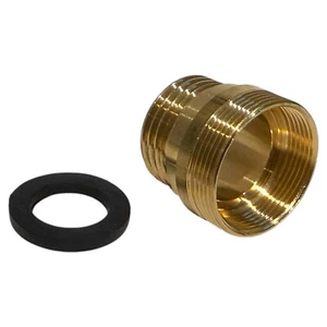 Messing Wasserhahnadapter M24 Außengewinde & M22 Innengewinde auf 1/2"-Gewinde - Picture 1 of 2