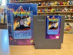 VOLTRON: LOTOR'S GAMBIT NES GAME CARTRIDGE & BOX PROTECTOR CUSTOM ART NINTENDO - Picture 1 of 7
