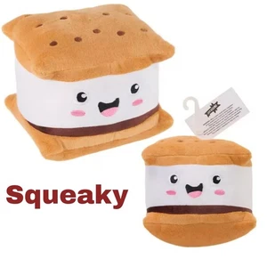 Joyhound Crazy Comfy CAMPFIRE SMORES Medium Plüschtier Hundespielzeug - Quietschend NEU - Bild 1 von 4