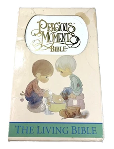 The Precious Moments The Living Bible Vintage 1993 Bible with Sleeve - Picture 1 of 13
