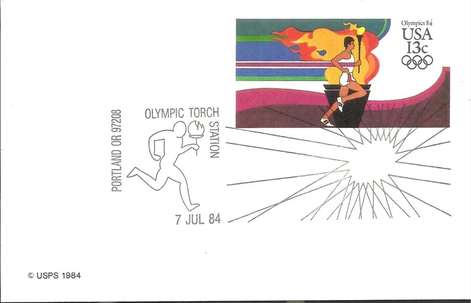 1984 OLYMPIC TORCH STATION Portland OR 7 July 1984 - Image 1 of 1