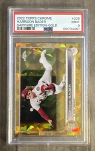 2022 Topps Cromo Zafiro Oro Cardenales de San Luis Harrison Bader 22/50 PSA 9 - Imagen 1 de 2