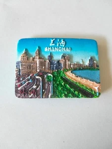 MAGNETE CALAMITA RESINA FRIGO SOUVENIR FRIDGE MAGNET SHANGAI CINA - Picture 1 of 1