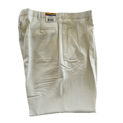 Pantalones/pantalones de vestir de poliéster Haband's Gold Coast talla 44L para hombre nuevos con etiquetas Foto 1 de 4
