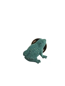 Vintage Green Textured Frog Tie Tac Lapel Pin - Picture 1 of 4