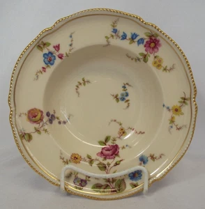 Castleton SUNNYVALE Rim Soup Bowl EXCELLENT Condition Gold Trim Floral Design - Picture 1 of 5