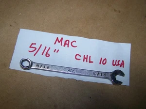 Mac Tools 5/16" 6PT Chrome Combination Wrench CHL10 - Picture 1 of 2