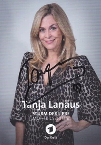 Autogrammkarte Tanja Lanäus - TV-Schauspielerin - Sturm der Liebe  - ARD - Bild 1 von 1