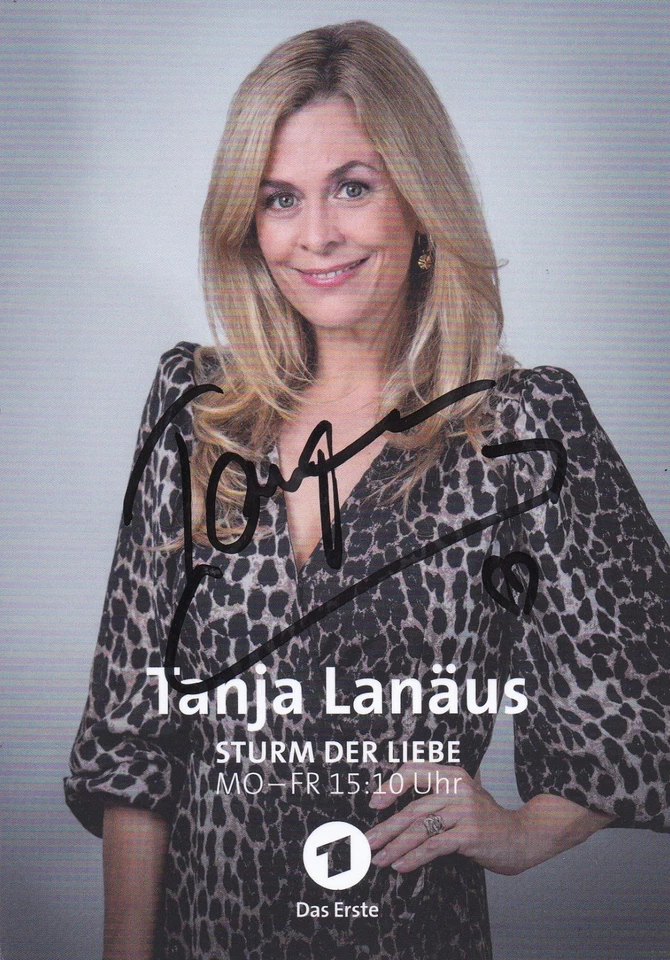 Autogrammkarte Tanja Lanäus - TV-Schauspielerin - Sturm der Liebe  - ARD - Bild 1 von 1