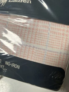 Vintage Ralph Lauren Full Fitted Sheet Plaid. Country Glen Plaids Gingham - Picture 1 of 2