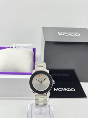 Movado Bold Women’s Silver Dial Stainless Steel Watch - 3600433 ($495 MSRP) - Image 1 of 4