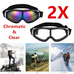 2 Stück Winter Schnee Sport Brille Ski Schneemobil Snowboard Skate Brille Eyewear - Bild 1 von 19