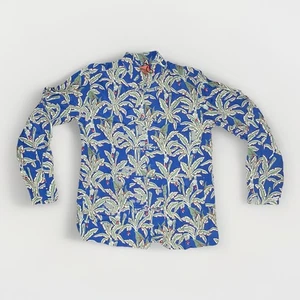 CLOT Apparel Blue Palm Tree Floral Shirt M Japanese Made Streetwear Designer - Bild 1 von 8