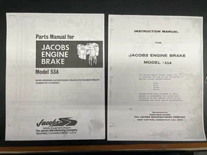 Jacobs Motor Diesel Bremse #53A Anleitung und Teilehandbücher Kopie - Bild 1 von 5