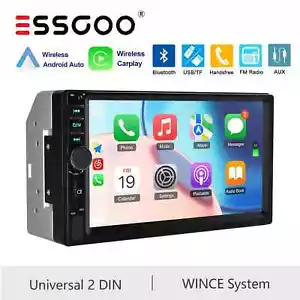 7" Car Stereo MP5 Player Radio Double DIN USB Touch Screen Bluetooth USB C AUX - Picture 1 of 15