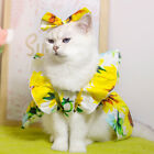 Mode Haustier Prinzessin Kleid Sonnenblumen Rock Welpen Katze Kleidung ˇ