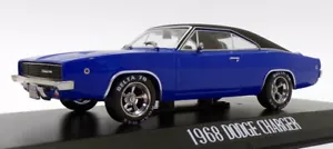 Greenlight 1/43 Scale 86531 - 1968 Dodge Charger - Christine Black/Blue - Picture 1 of 4