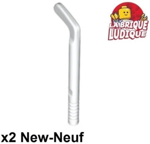 Lego 2x Minifig utensil Hockey Stick cross crosse canne blanc/white 64000 NEUF - Picture 1 of 1