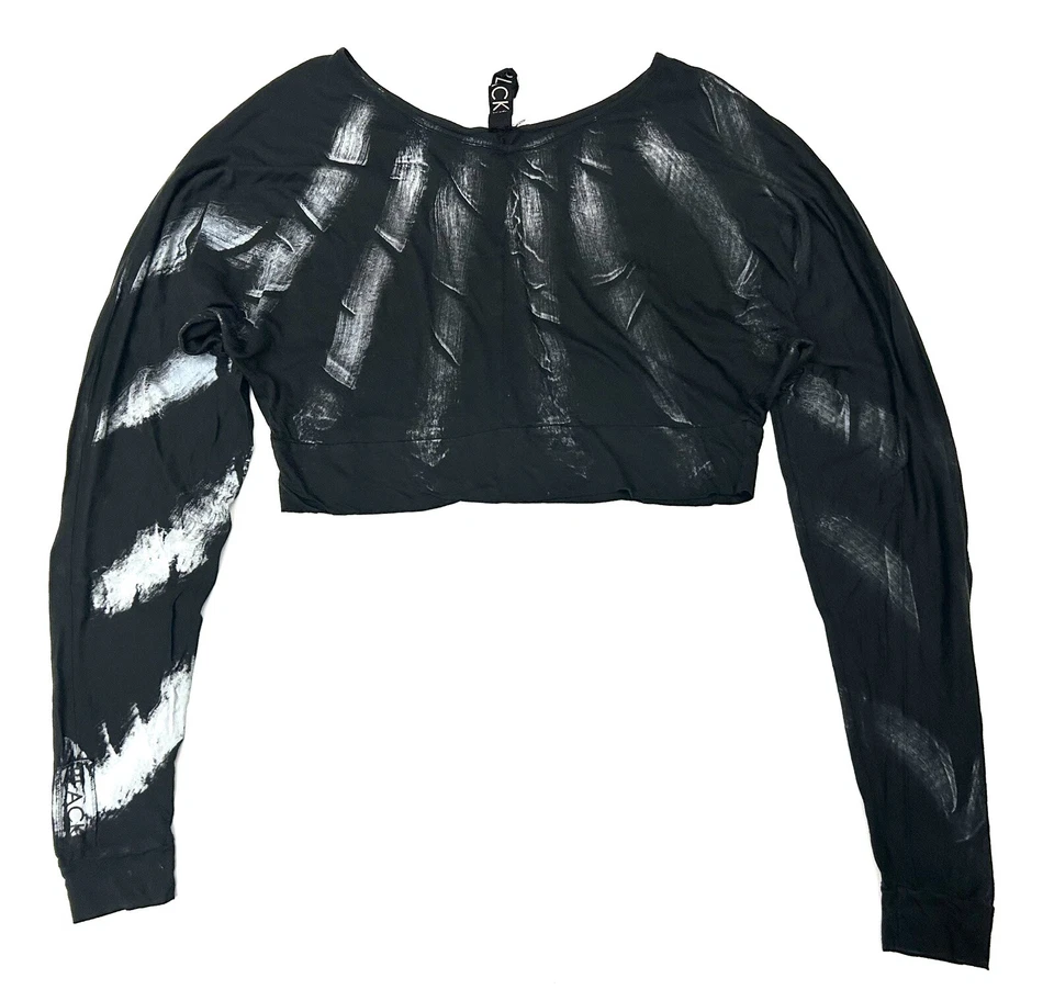 Top de vanguardia de manga larga negro de K&M talla 36 Foto 1 de 4