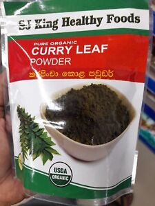 Organic Curry Leaf Dehydrated Natural Leaves Powder Ceylon Spices Herbs Tea 100g