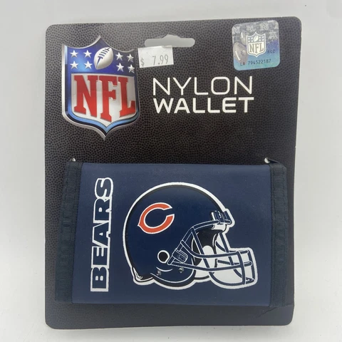 Officially Licensed NFL Chicago Bears Nylon Trifold Wallet New Cover