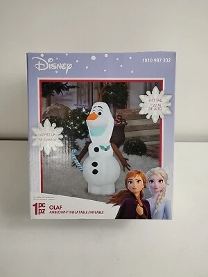 4 pies LED Olaf Navidad Airblown® Inflable Disney Foto 1 de 4
