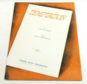 Temptation Sheet Music 1933 Arthur Freed and Nacio Brown Going Hollywood - Picture 1 of 2