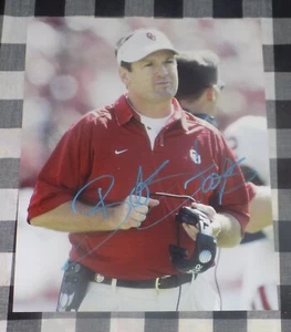 Bob Stoops Signed 8x10 Photo Oklahoma University College Football - Picture 1 of 1