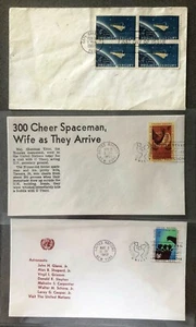 Astronaut Topicals • 1962 U.S. and U.N. Assorted Covers - Lot of 3 - Picture 1 of 5