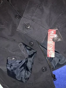 NWT! Women’s Sz S Cinch-Waist Dark Blue MERONA Utility Jacket Coat - Picture 1 of 10