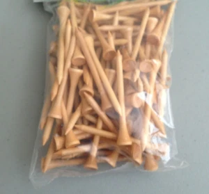 200 Ct Professional Tee 2 3/4" Pro Length NATURAL Color Golf Tees - Picture 1 of 1