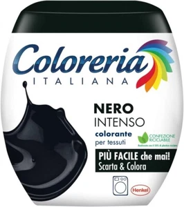 Colorante Tessuti Coloreria Italiana per Lavatrice, Nero Intenso, 1 Confezione - Foto 1 di 8