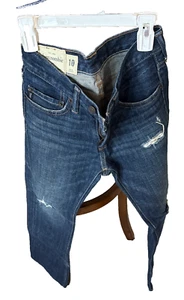 Abercrombie Boys Size 10. Distressed Long Straight Jeans  - Picture 1 of 7