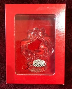 GORHAM Kitten In A Basket, Crystal Ornament ORIGINAL BOX, Circa 1990’s Unused - Picture 1 of 7