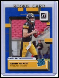 2022 Donruss #301 Kenny Pickett Blue Press Proof - Bild 1 von 2