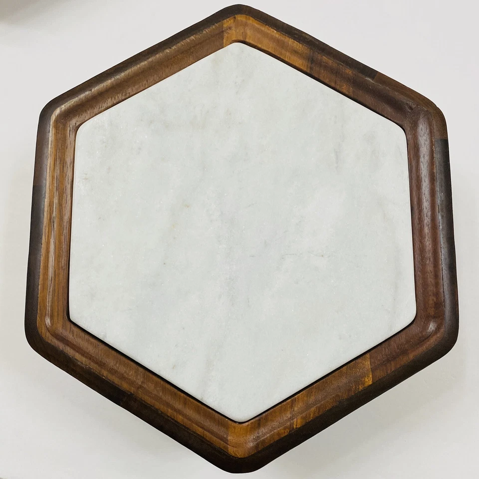 Tigela/pedestal Libbey Urban Story 2 peças madeira e cerâmica flip  - Imagem 1 de 4