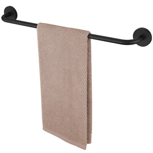 60 CM Edelstahl Schwarz Handtuchhalter Badetuchhalter Handtuchstange Wandmontage - Bild 1 von 9