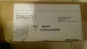 Hubbell Beleuchtung / Dual-Lite LEDSUACRWW Serie LED Notausgangsschild - Bild 1 von 3