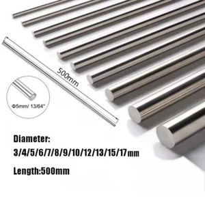 1 Stück Titan Ti Bar Grade GR2 Stab Rundstab, Durchmesser 3 mm - 17 mm Länge 500 mm - Bild 1 von 20