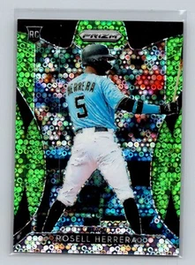 2019 Panini Prizm Lime Green Donut Circles Rosell Herrera 183/199 Miami Marlins - Picture 1 of 2
