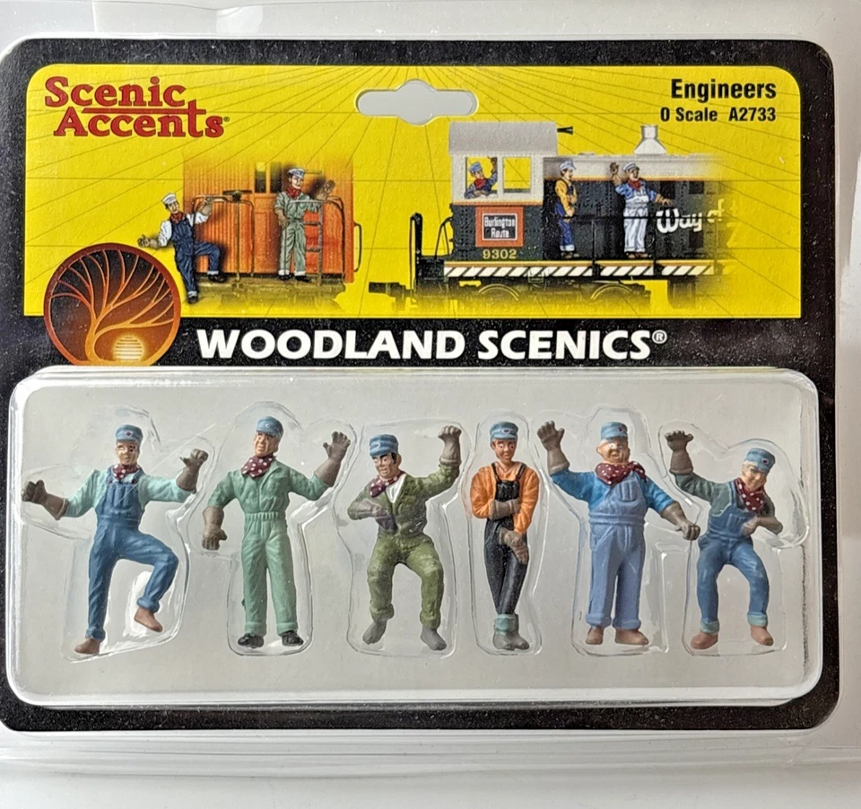 Woodland Scenics A2733 Engineers Figure Set O Scale 724771027331