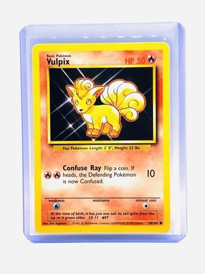 Pokemon -  Base Set Shadowless - Vulpix 68/102 - Common LP - Image 1 of 2