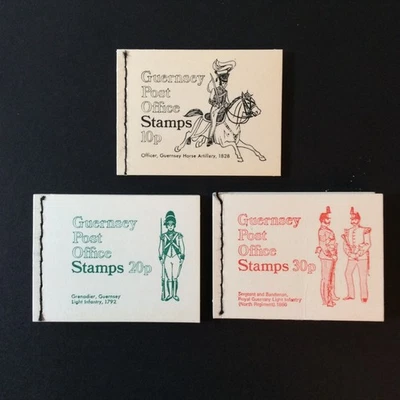BroadviewStamps Guernsey #41a, 44a, 45a (creased cover on 30p) booklets. MNH VF. - Image 1 of 4